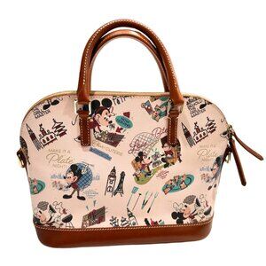 Disney Dooney & Bourke EPCOT Food & Wine Satchel – Mickey & Minnie Multicolor